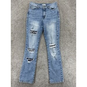 Morrison Bootcut Jeans Womens 29 Blue Rock-Star‎ Stargazer Distressed Light Wash